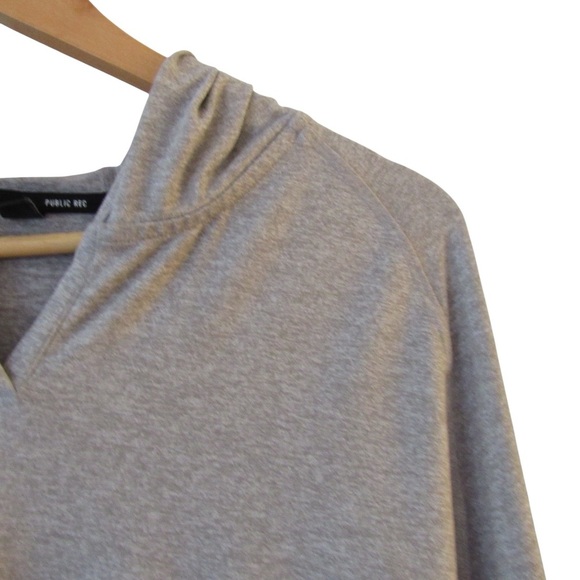 Public Rec Mens Gray Politan Hoodie Large Pockets Long Sleeve Stretch Athleisure - Picture 4 of 10